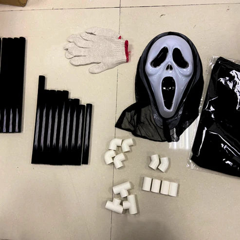Fliegender Geist Halloween Dekoration mit Stützstange 200cm