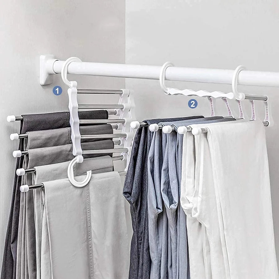 Faltbare 5-in-1 Kleiderbügel Platzsparend für Kleiderschrank