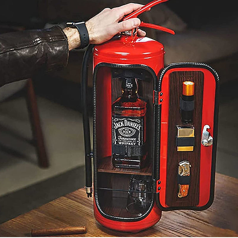 Minibar Feuerlöscher Design - Kompakte Bar für Zuhause