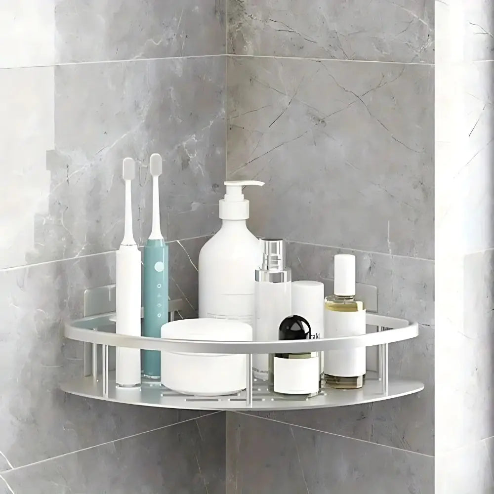 regal Dusche ohne Bohren - Aluminium Duschregal selbstklebend