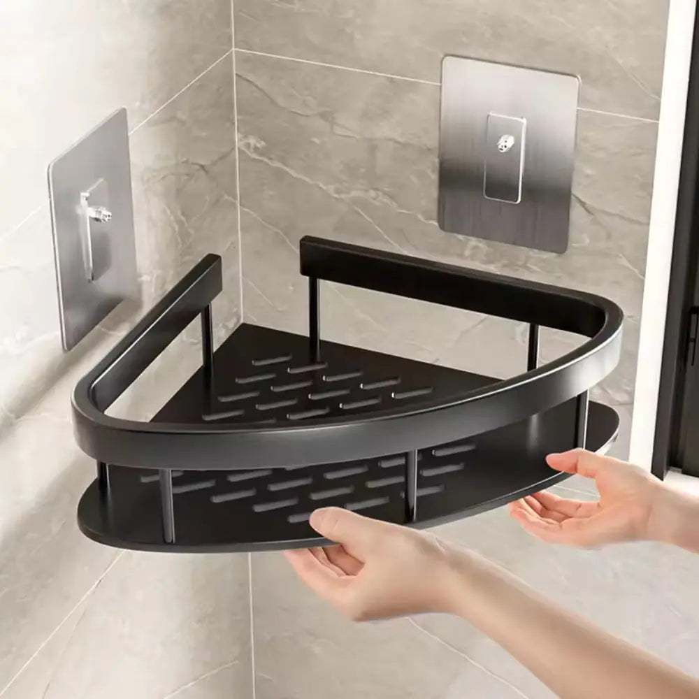 regal Dusche ohne Bohren - Aluminium Duschregal selbstklebend