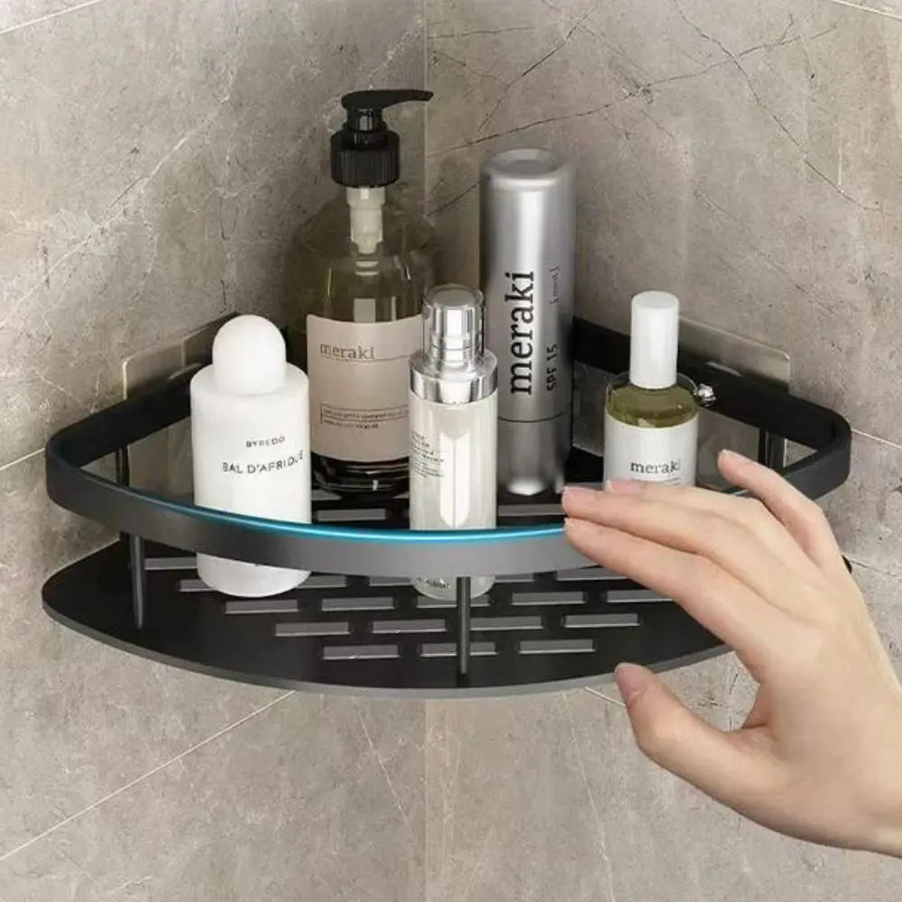 regal Dusche ohne Bohren - Aluminium Duschregal selbstklebend