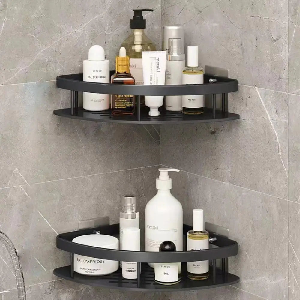 regal Dusche ohne Bohren - Aluminium Duschregal selbstklebend