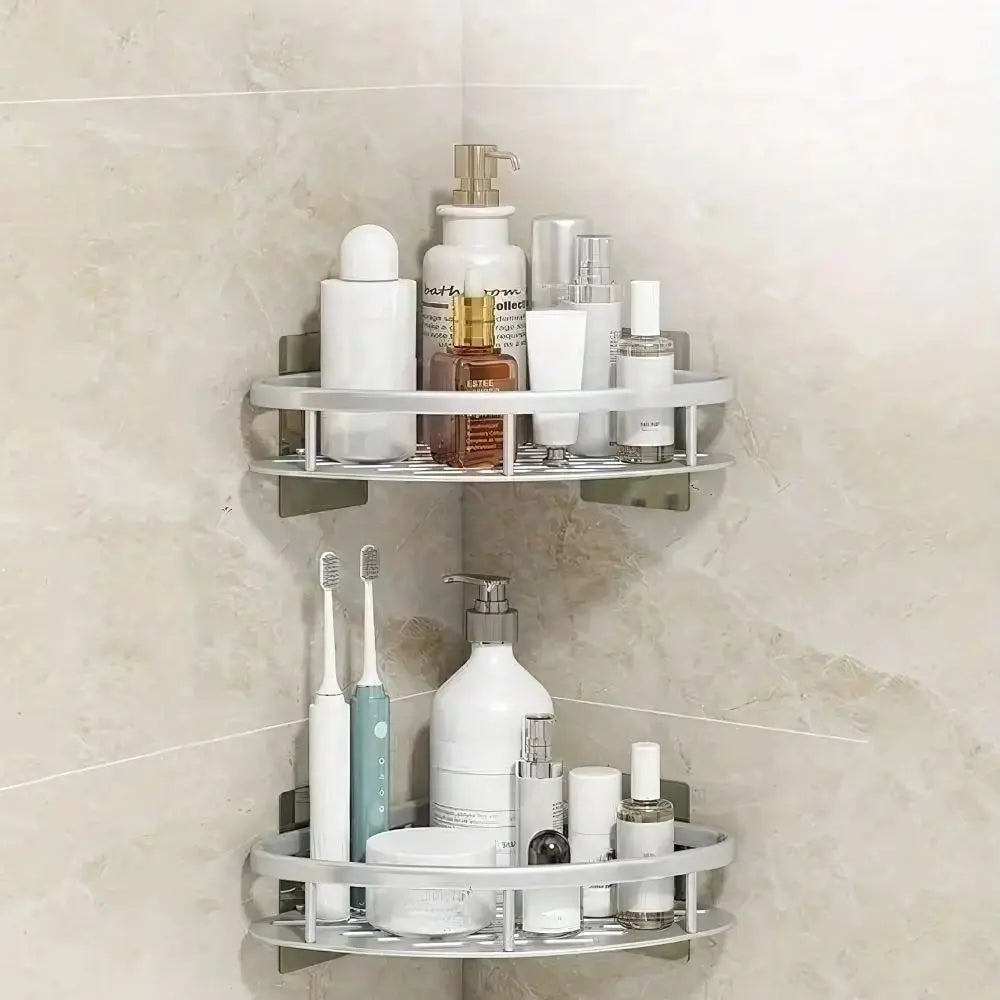 regal Dusche ohne Bohren - Aluminium Duschregal selbstklebend