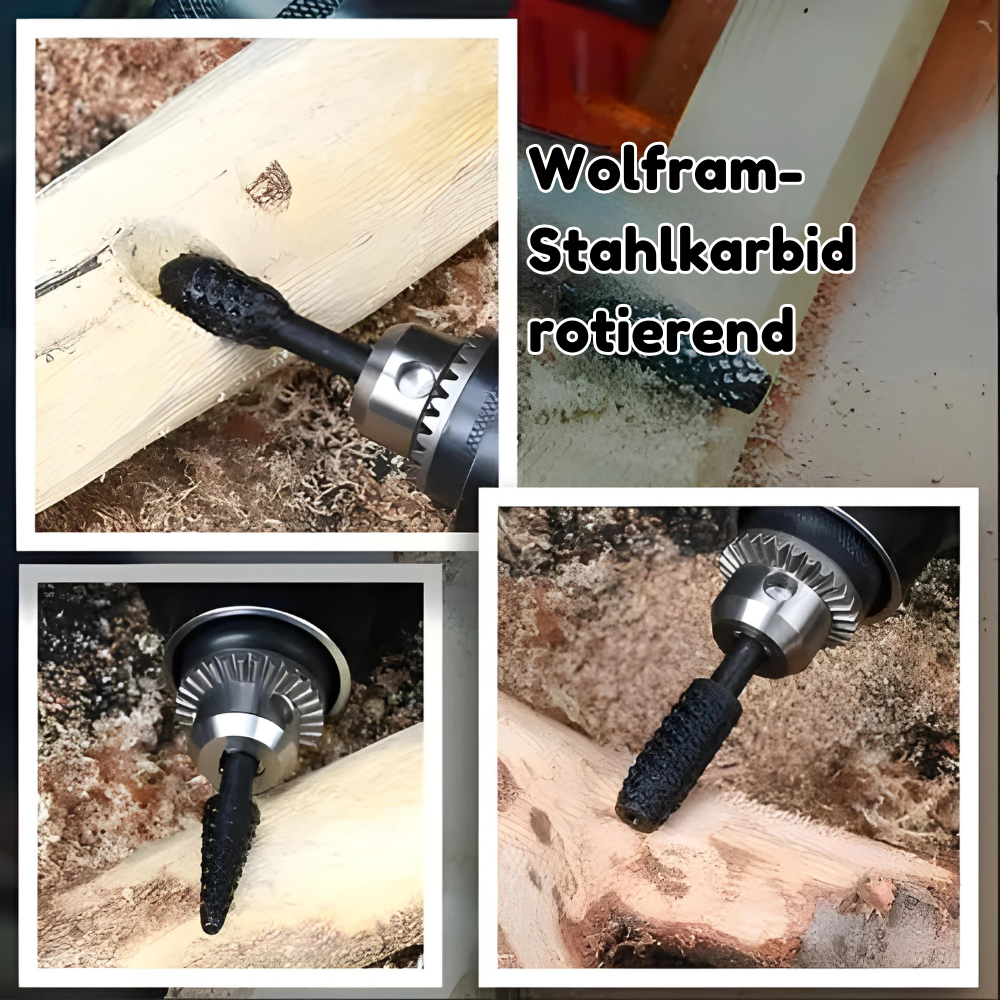 Schnitzbohrer Set 5-teilig - Kohlenstoffstahl für Holz & Kunststoff