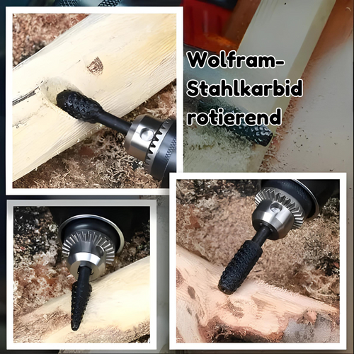 Schnitzbohrer Set 5-teilig - Kohlenstoffstahl für Holz & Kunststoff
