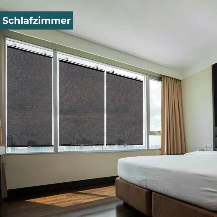 Sonnenschutzrollo mit UV-Schutz & Sichtschutz – werkzeuglose Montage