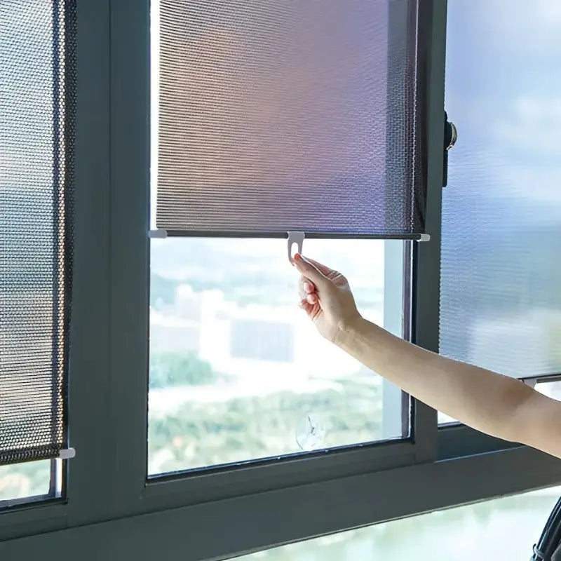 Sonnenschutzrollo mit UV-Schutz & Sichtschutz – werkzeuglose Montage