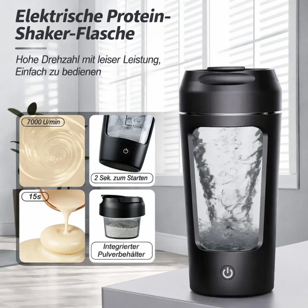 Elektrischer Protein Shaker mit Motor - Kabellos & Wiederaufladbar