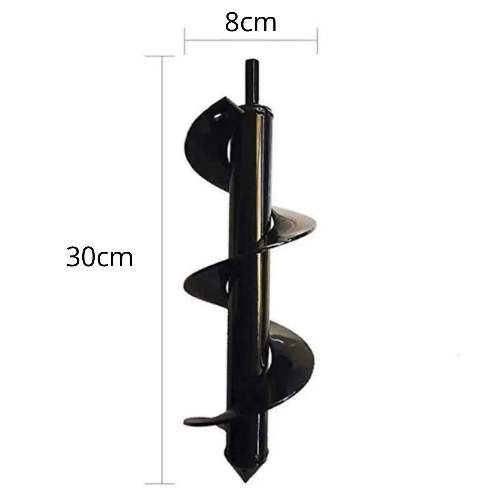 Erdbohrer 30cm für Akkuschrauber - Spiralbohrer für Pflanzlöcher