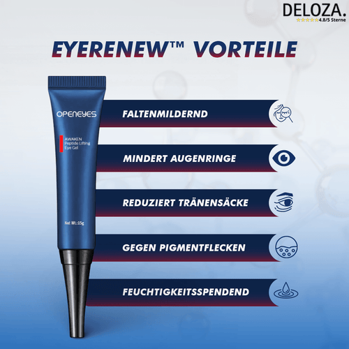 Augencreme Anti-Aging Gel gegen Augenringe & Fältchen für Männer Frauen