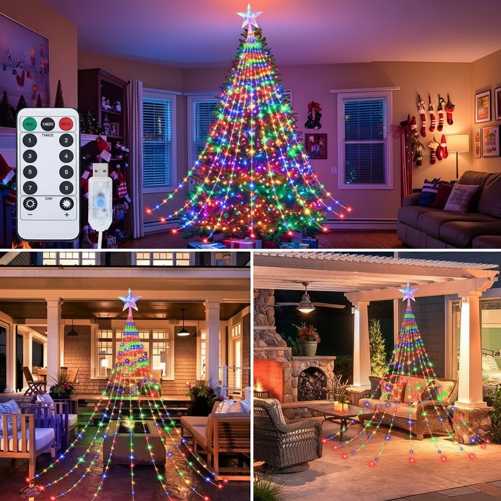 LED Lichterkette Weihnachten wasserdicht USB - 8 Modi Feenlichter