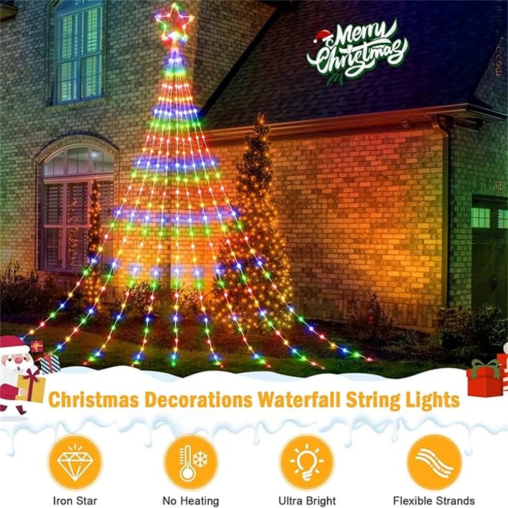 LED Lichterkette Weihnachten wasserdicht USB - 8 Modi Feenlichter