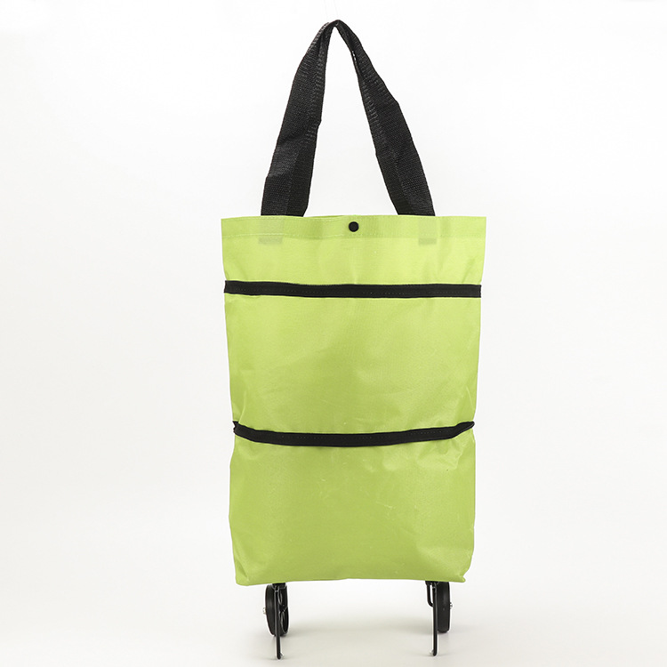 Faltbare Einkaufstasche mit Rollen – 2-in-1 Tragetasche und Trolley