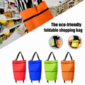 Faltbare Einkaufstasche mit Rollen – 2-in-1 Tragetasche und Trolley