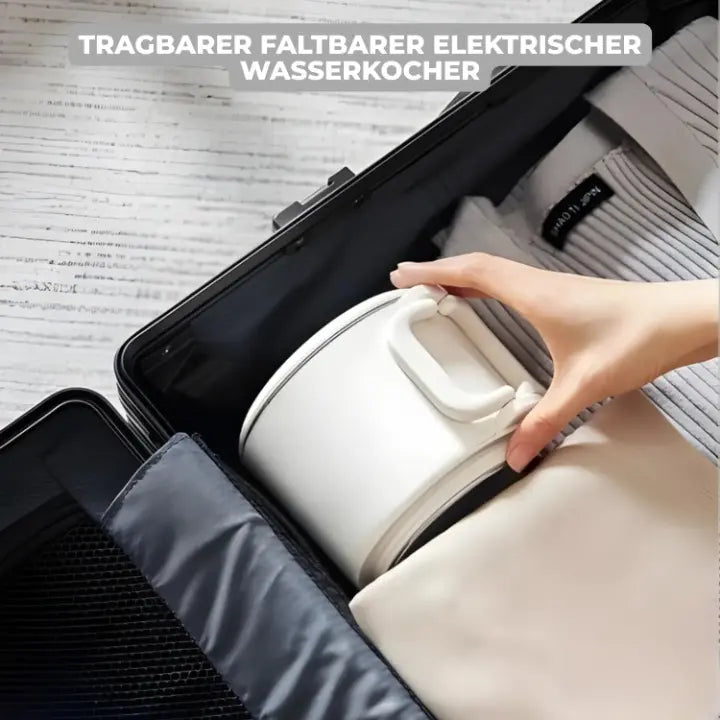 Faltbarer Elektrischer Wasserkocher Silikon - Reise Camping 800ml