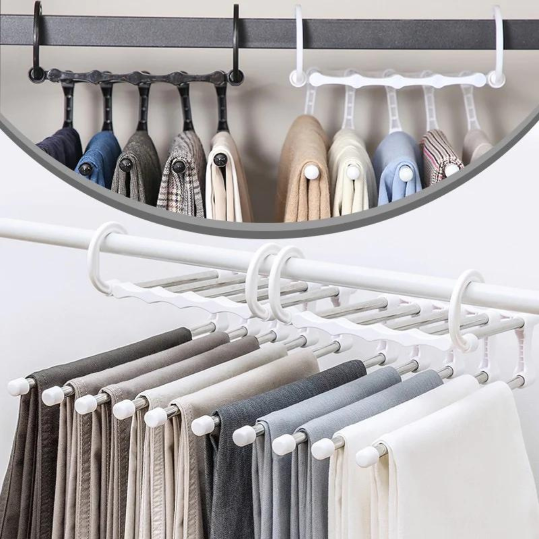 Faltbare 5-in-1 Kleiderbügel Platzsparend für Kleiderschrank