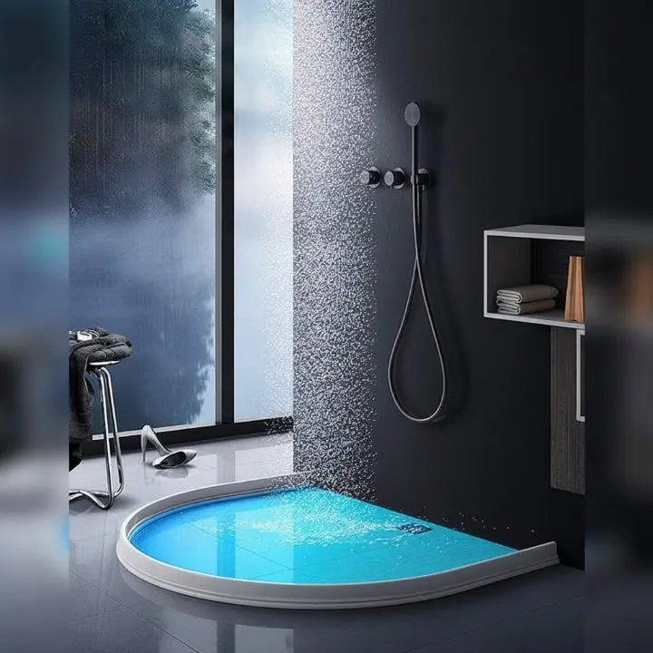 Flexible Dusch-Wassersperre selbstklebend für trockene Böden