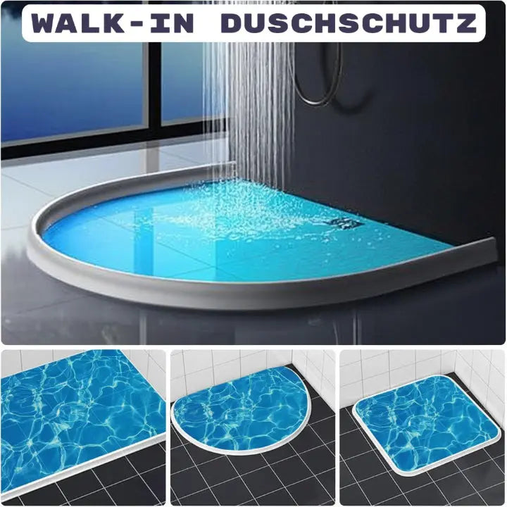 Flexible Dusch-Wassersperre selbstklebend für trockene Böden