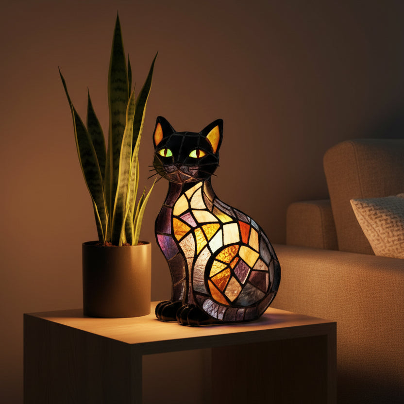 LED Katzen Nachtlicht aus Silikon – weiches Ambiente für Kinder und Erwachsene