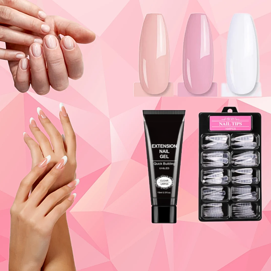 Polygel Nagelset DIY - Komplett Set für Nagelverlängerung zu Hause