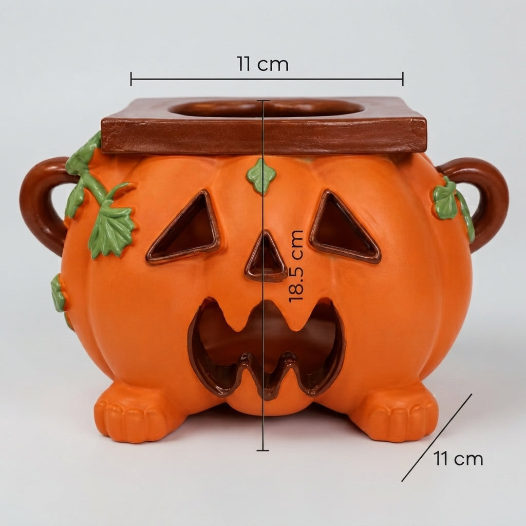Kürbis Taschentuchbox aus Harz – Halloween Tischdeko mit Funktion
