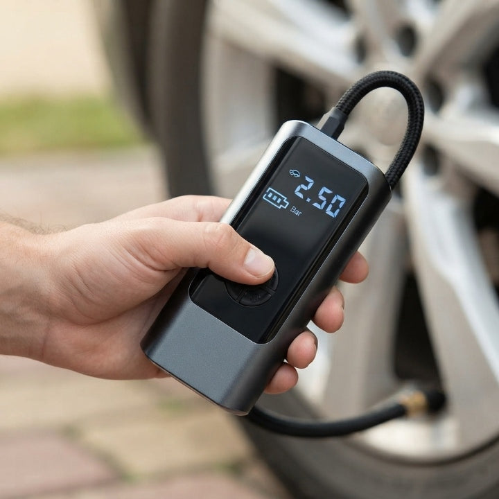 Luftkompressor 12V für Auto, Motorrad und Fahrrad – 150 PSI