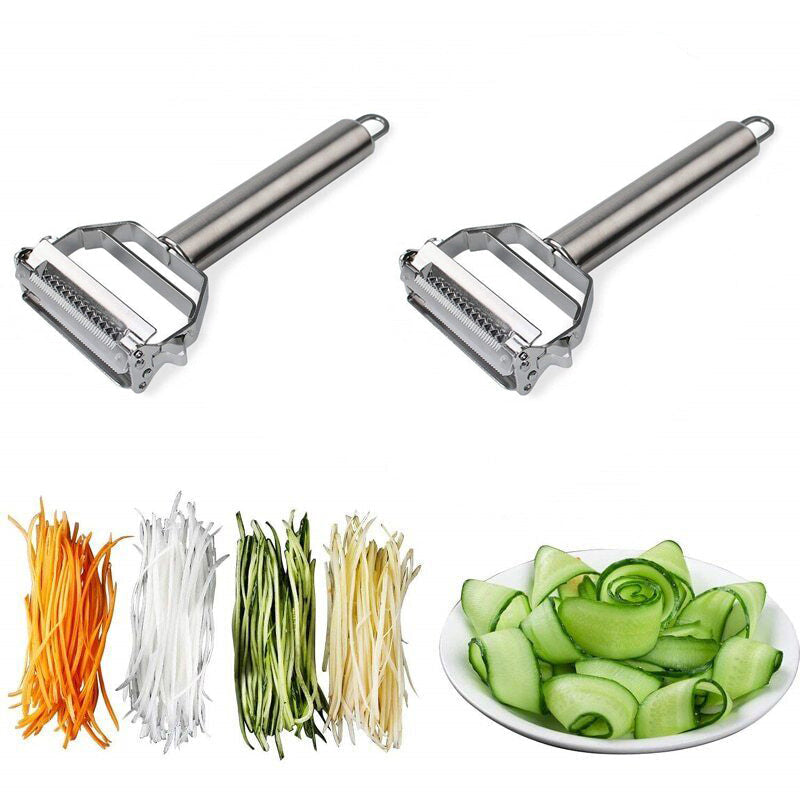Gemüseschäler mit zwei Klingen – Schälen und Julienne in einem