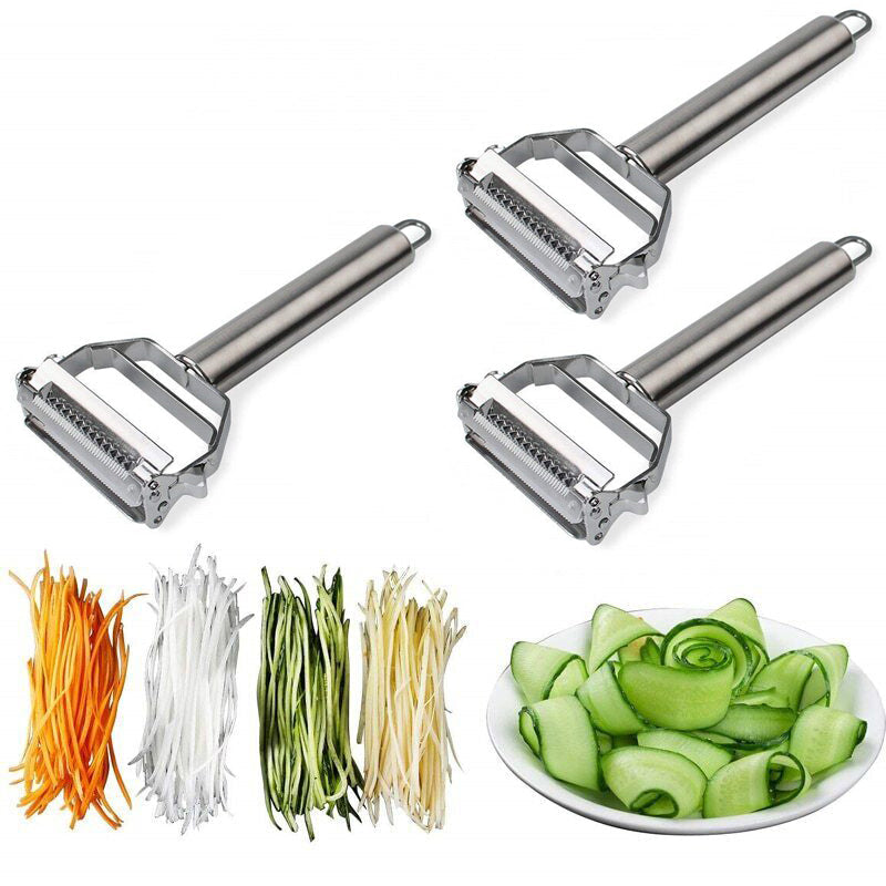 Gemüseschäler mit zwei Klingen – Schälen und Julienne in einem