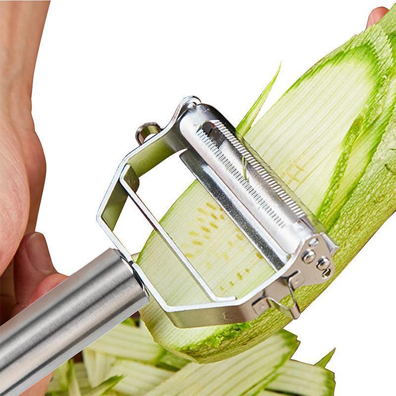 Gemüseschäler mit zwei Klingen – Schälen und Julienne in einem