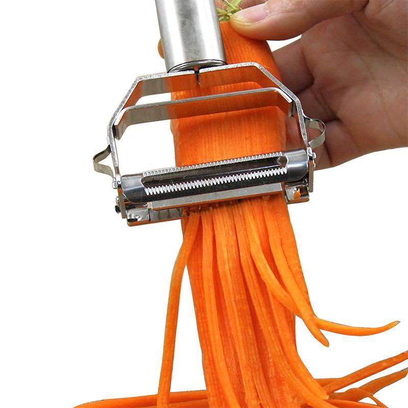Gemüseschäler mit zwei Klingen – Schälen und Julienne in einem