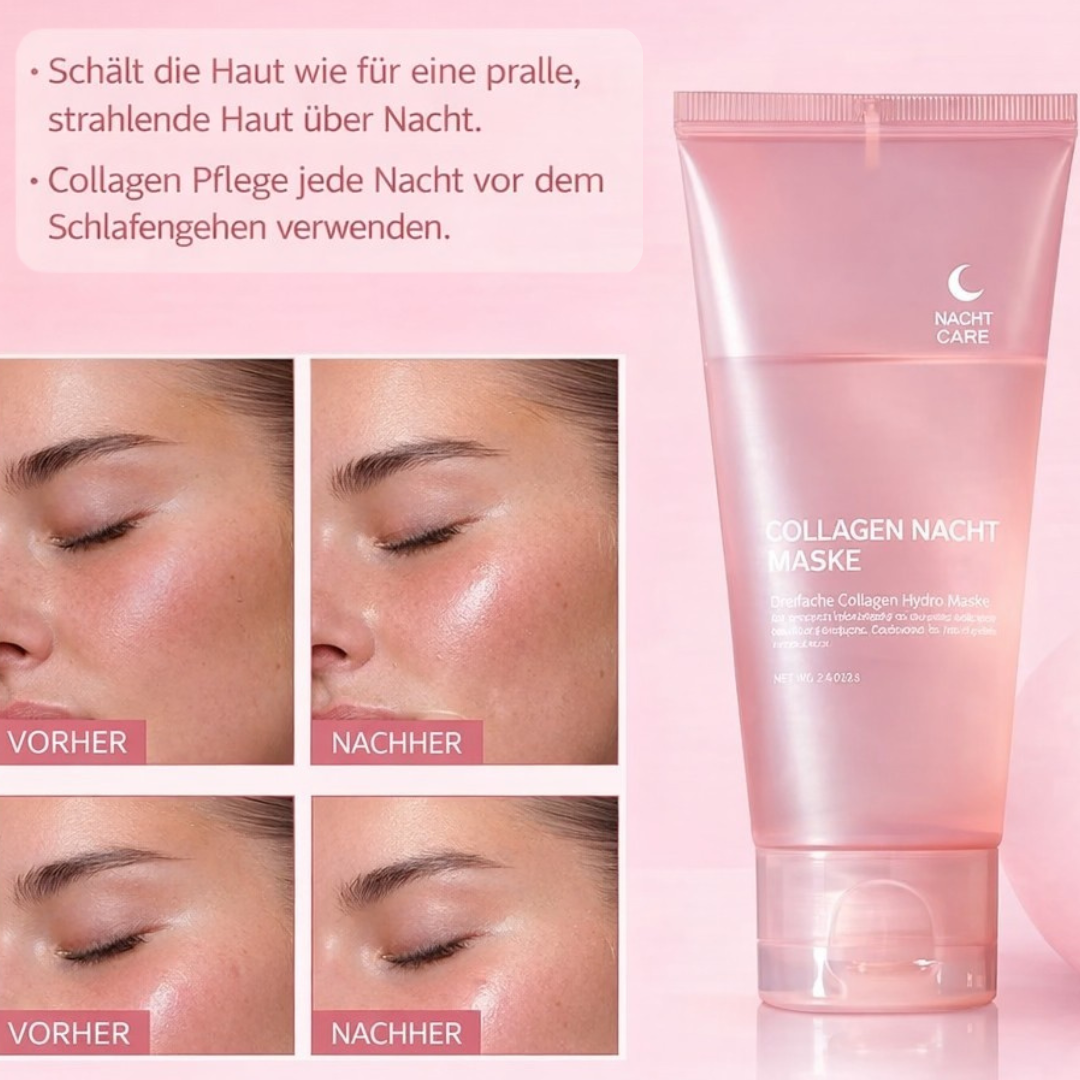 Hydrogel Nachtmaske mit Kollagen und Hyaluronsäure - Gesichtsmaske