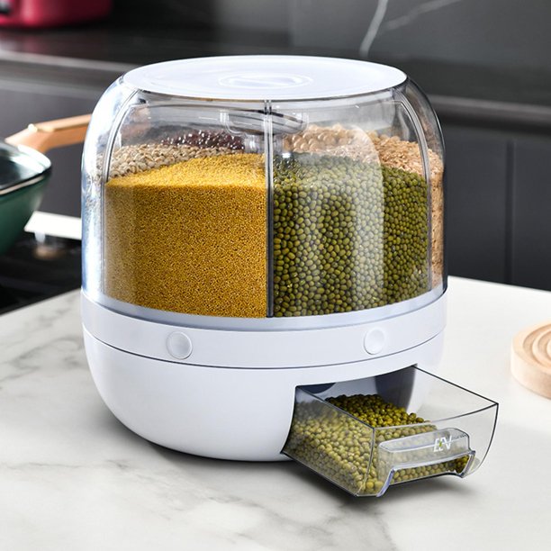Rotierender Getreidespeicher mit luftdichten Fächern – 10 kg Kapazität