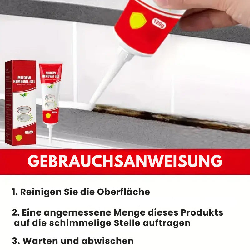 Schimmelentferner Gel für Fugen und Badezimmer - 120g Haftgel
