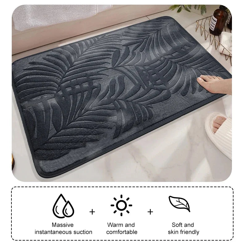 Memory Foam Badematte rutschfest – saugstark und weich
