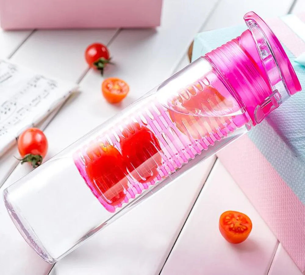 Trinkflasche mit Fruchtinfuser – 700 ml, BPA-frei, für Sport & Alltag