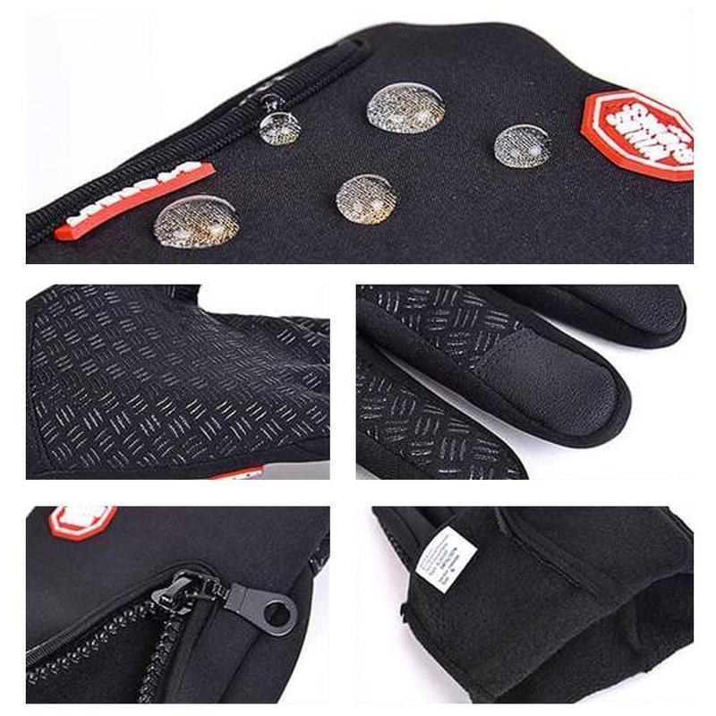Wasserdichte Winterhandschuhe mit Touchscreen und Fleece-Futter