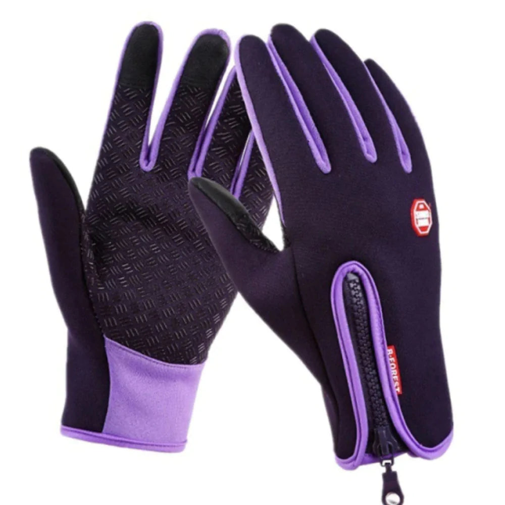 Wasserdichte Winterhandschuhe mit Touchscreen und Fleece-Futter
