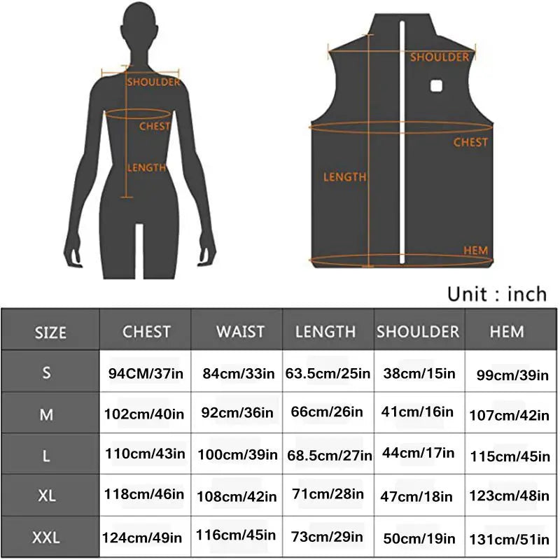 Beheizte Damen Weste mit USB und Infrarot-Technologie
