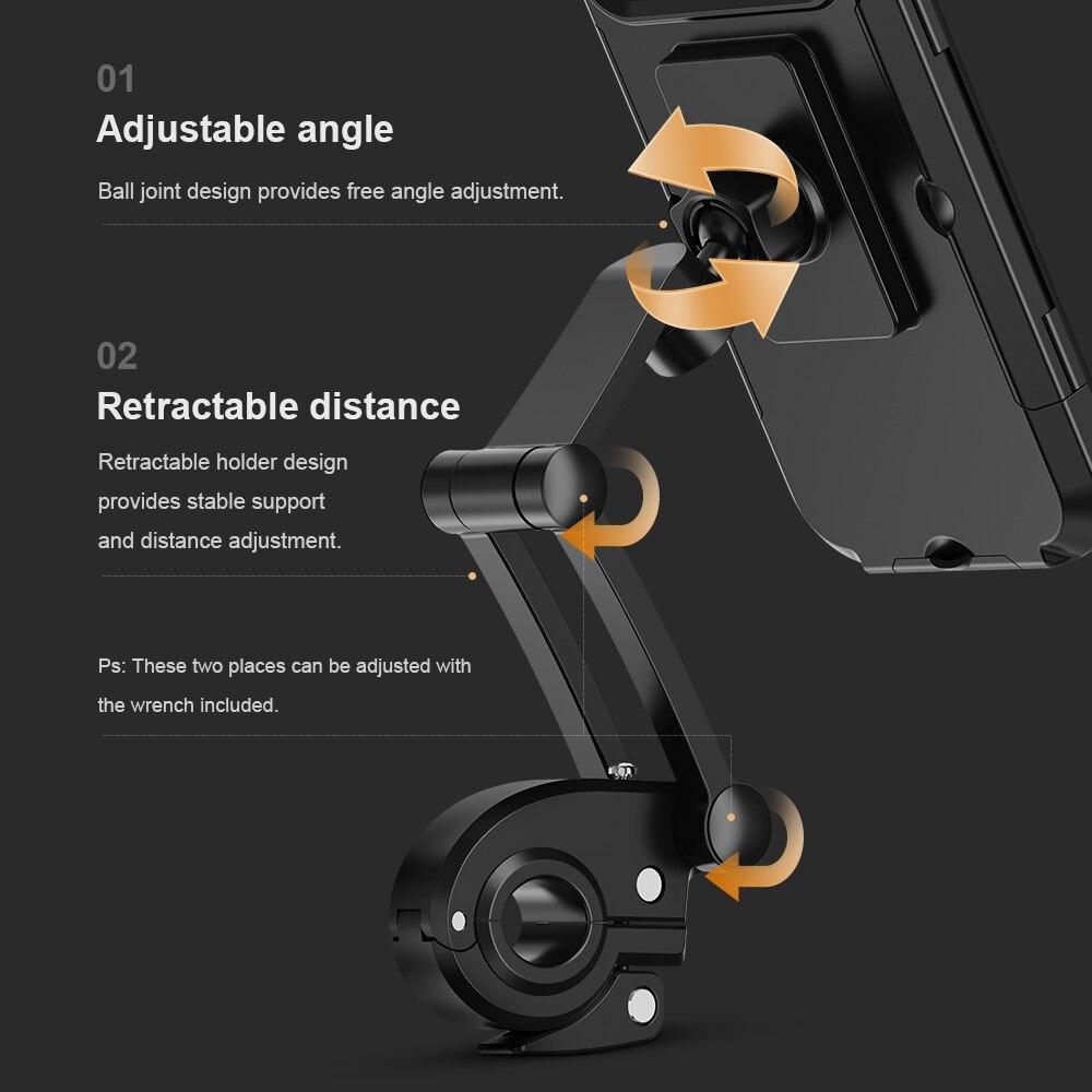 Wasserdichter Fahrrad Handyhalter mit 360° Drehung für Lenker