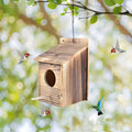 Vogelhaus Holz Braun - Nistkasten für Garten und Deko Innenbereich