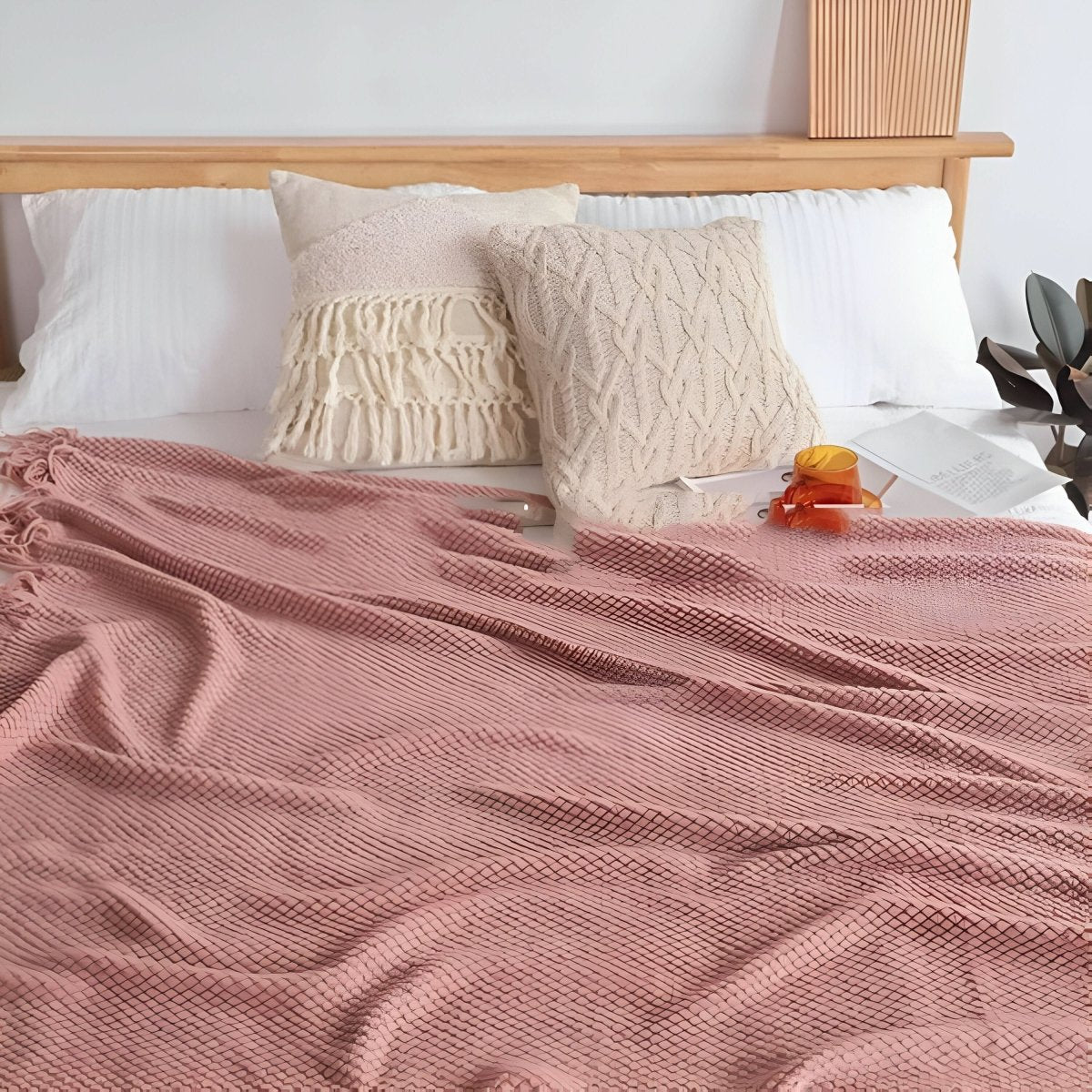 Strick-Fleecedecke mit Fleece-Innenfutter – weich und dekorativ
