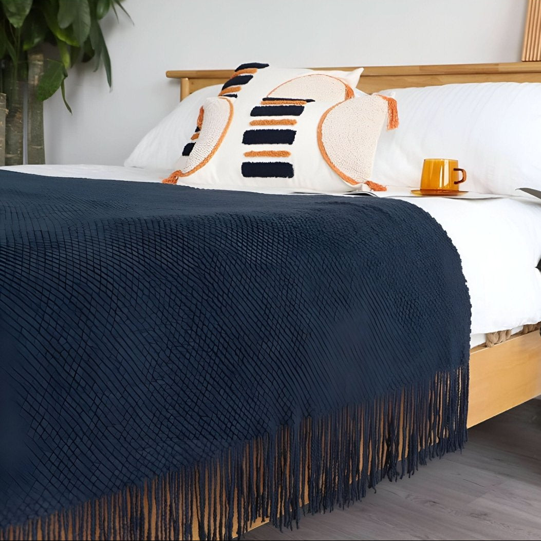 Strick-Fleecedecke mit Fleece-Innenfutter – weich und dekorativ