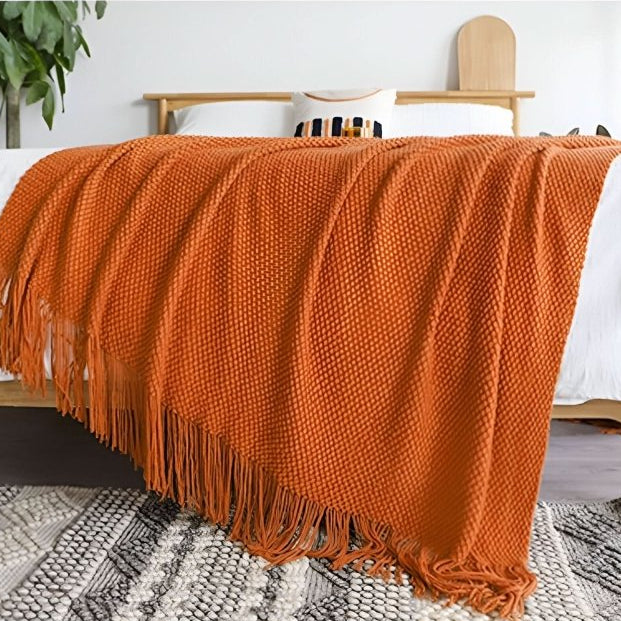 Strick-Fleecedecke mit Fleece-Innenfutter – weich und dekorativ