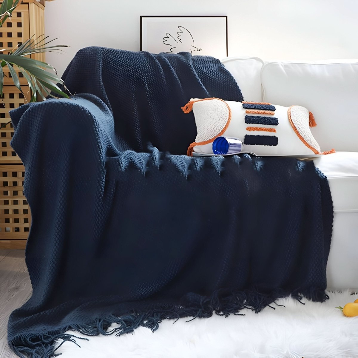 Strick-Fleecedecke mit Fleece-Innenfutter – weich und dekorativ
