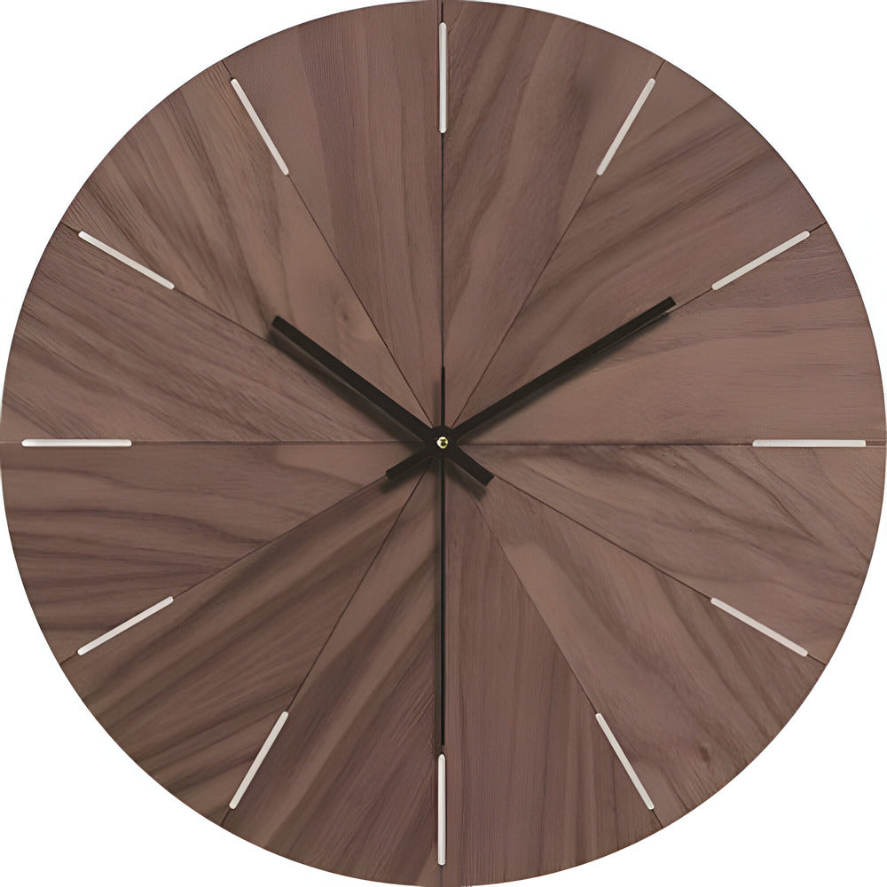 Moderne Wanduhr aus Holz – lautloses Quarzwerk minimalistisch