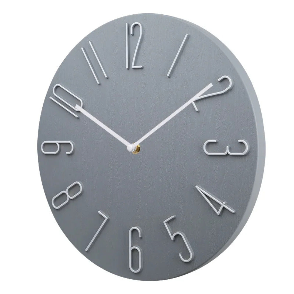Lautlose Wanduhr mit Quarzwerk – minimalistisches Design