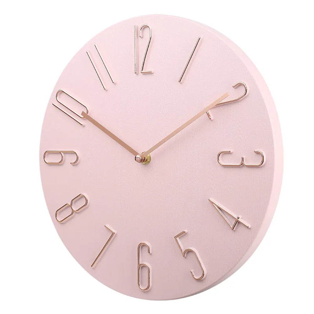 Lautlose Wanduhr mit Quarzwerk – minimalistisches Design