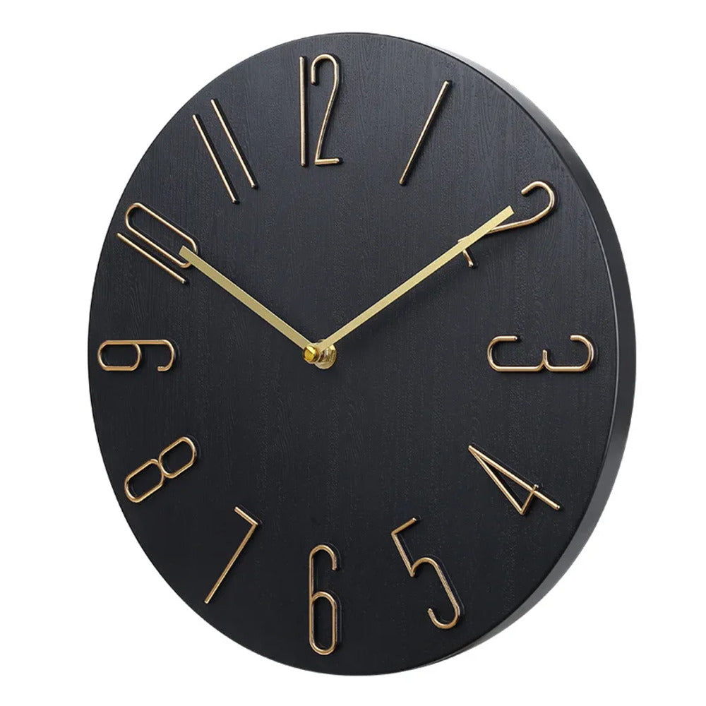 Lautlose Wanduhr mit Quarzwerk – minimalistisches Design
