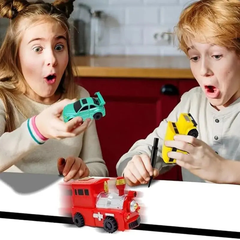 Induktions-Spielzeugauto folgt gezeichneten Linien - Lernspielzeug